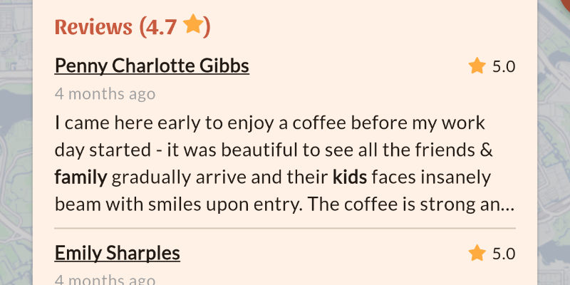 The reviews that actually mention kids, first